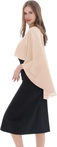 Vista 5 de Capas de gasa suaves para damas de honor, bodas, fiestas formales, vestidos de noche