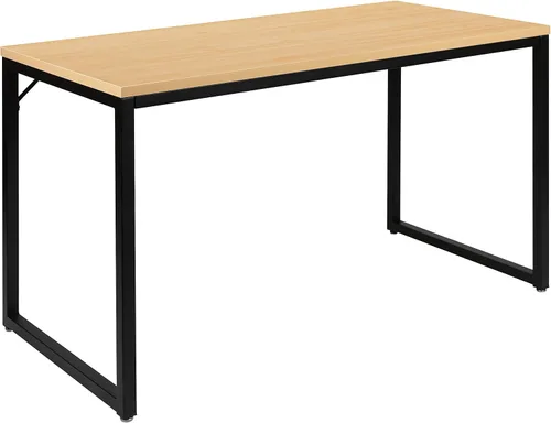 Vista 10 de Flash Furniture Clifton - Escritorio moderno para computadora de oficina con estantes de almacenamiento superior e inferior, escritorio