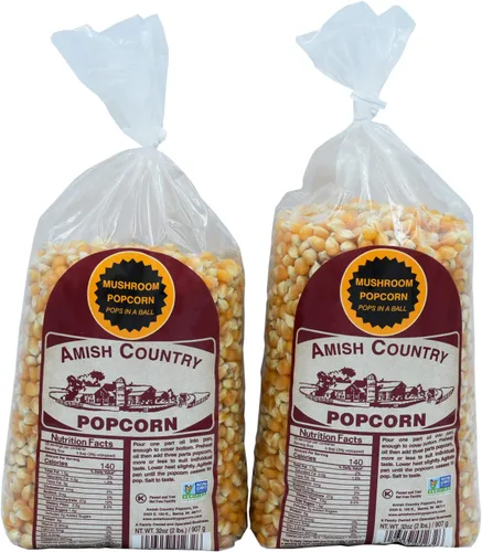 Vista 11 de Amish Country Popcorn Núcleos de hongos de 1 libra Anticuado, sin OMG y sin gluten (bolsa de 1 libra)