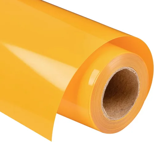 Vista 31 de VINYL FROG Paquete de 6 rollos de vinilo HTV de 12 x 3 pies de transferencia de calor para camisetas, amarillo, granate, camello, vinilo