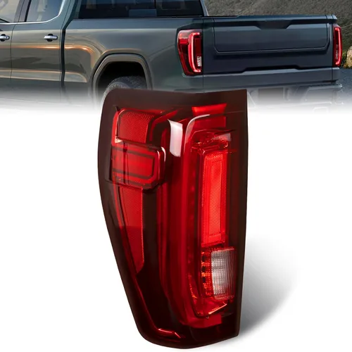 Luz trasera LED Conjunto de lámpara trasera de freno lado izquierdo del conductor compatible con GMC Sierra 15002500HD3500HD 2019-2023 Reemplazar