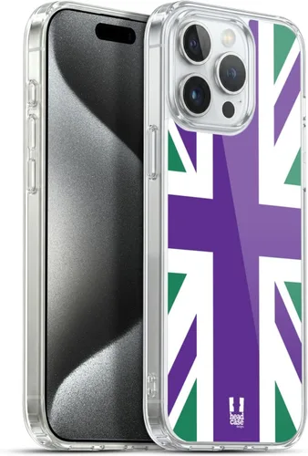 Vista 56 de Head Case Designs Blue Gingham Union Jack Collection - Funda de gel suave compatible con Apple iPhone 7 Plus/iPhone 8 Plus