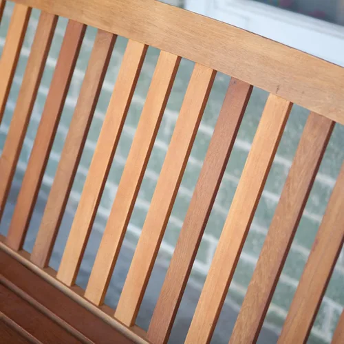 Vista 2 de International Caravan Mueble Pieza Royal Tahiti Curvada De Madera De Dos Asientos Columpio