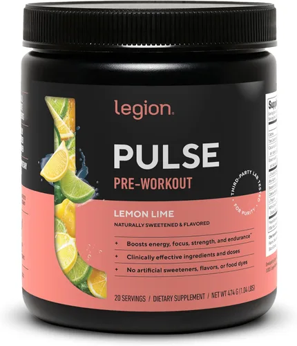 Vista 15 de LEGION Pulse Pre Workout - Bebida preentrenamiento de óxido nítrico totalmente natural para aumentar la energía, sin creatina, endulzada