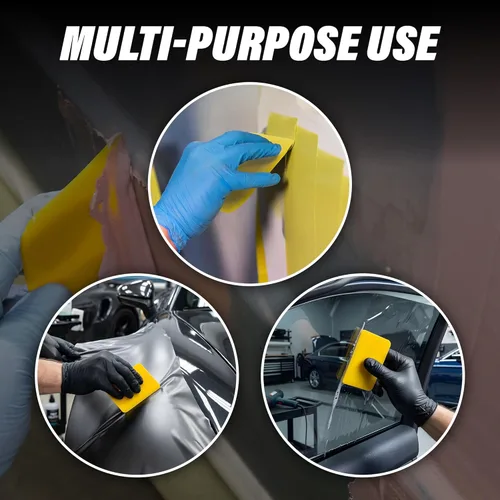 Vista 6 de LAUCO Esparcidores de relleno corporal (100 piezas) – Esparcidor de plástico reutilizable amarillo para rellenos automotrices, masillas, esmaltes