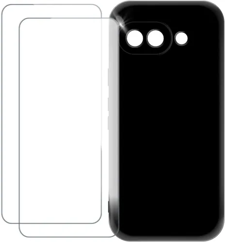 Vista 12 de Compatible with Google Pixel 9A 5G Case Colorful Custom Cover with 2 Pack Tempered Glass Screen Protectors - Shockproof Scratch-Resistant