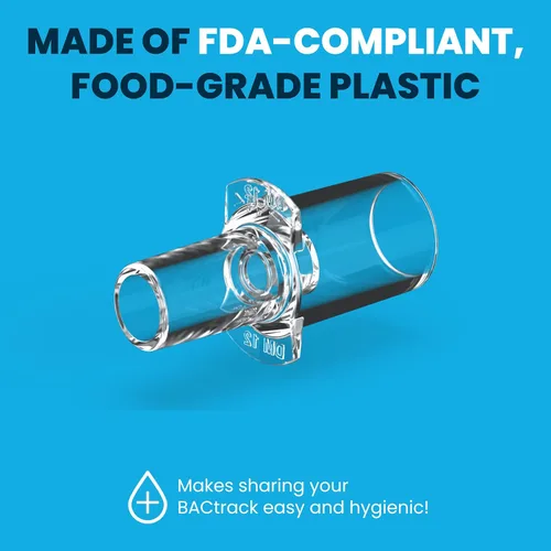 Vista 5 de Boquillas profesionales BACtrack para alcoholímetro (20 unidades) Compatibles con alcoholímetros BACtrack S80, Trace, Scout, Element y S75