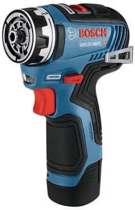 Vista 5 de Bosch Taladro/destornillador GSR12V-300FCB22 de 12 V máx. con sistema Flexiclick® 5 en 1 con (2) baterías de 2.0 Ah
