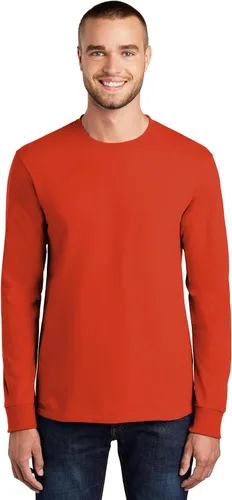 Vista 9 de Port & Company - Camiseta Esencial de Manga Larga Tall. PC61LST Azul acuático