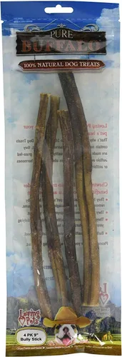 Vista 4 de Loving Pets Pure Buffalo - Golosina para perros Bully Stick de 12 pulgadas, paquete de 3