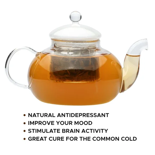 Vista 5 de Tealyra - Imperial Jasmine Dragon Pearls - Té verde de hojas sueltas - Té verde de jazmín con agradable aroma y efecto tónico - 3.99 oz (4 onzas)