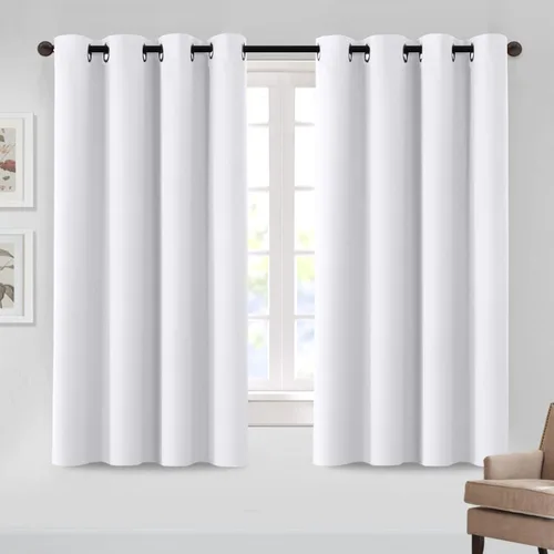 Vista 25 de MeilleMaison Cortinas opacas para dormitorio, con aislamiento térmico, cortinas de oscurecimiento de habitación para sala de estar, paneles de Vino
