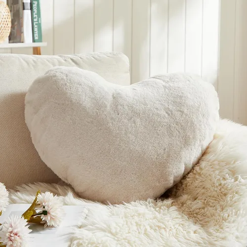 Vista 13 de EastTree Almohadas de Corazón, Almohadas en Forma de Corazón Rosa Pasta de Frijol, Regalos de Almohadas Decorativas de Amor, Almohadas Pequeñas