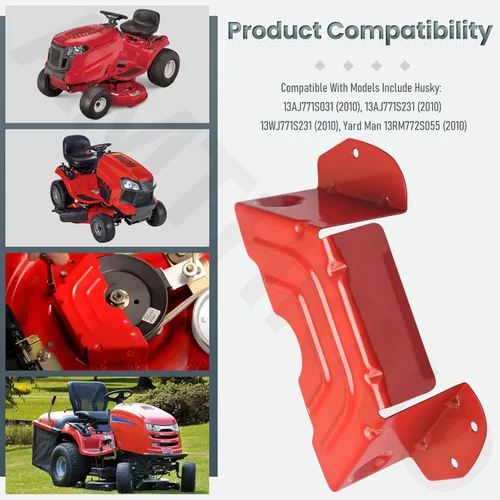 Vista 7 de 783-06424A-0638 Cubierta protectora de correa de polea de cubierta compatible con cortacéspedes MTD/Troy-Bilt/Craftsman, tractores de 42 pulgadas