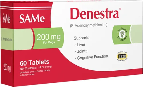 Lo mismo para los perros – S-adenosil-L-metionina (Same) – Apoyo para el hígado, las articulaciones y el cognitivo para perros – Promueve la función