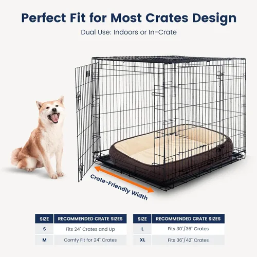 Vista 4 de Cama ortopédica para perros pequeña, lavable, cama de espuma para gatos mayores, cama ovalada para perreras, sofá cama para mascotas con refuerzo