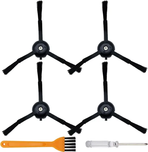 Paquete de 4 cepillos laterales de repuesto compatibles con Roborock S8 Pro Ultra, S7 Max Ultra, Qrevo, RoborockQrevo Slim, S7 MaxV/S7/Q7Max/Q8
