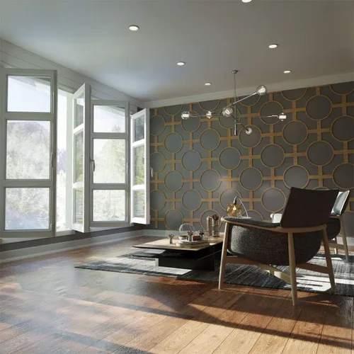 Vista 20 de Ekena Millwork WALW08X08X0375CHFRO Chesterfield Paneles de pared decorativos de 3/8 pulgadas en T, 13 3/8 pulgadas de ancho x 7 3/8 pulgadas