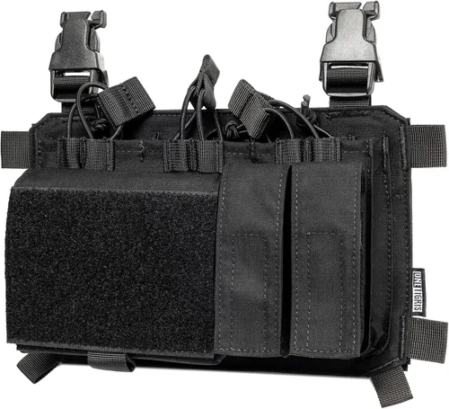 OneTigris Triple Mag Pouch with Utility Pouch Tactical Placard for M4 Magazines & Pistol Magazines