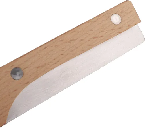 Vista 7 de Herramienta abridor de coco con mango de madera, abridor de cuchillos de acero inoxidable, cortador de coco de doble extremo, herramientas de cocina