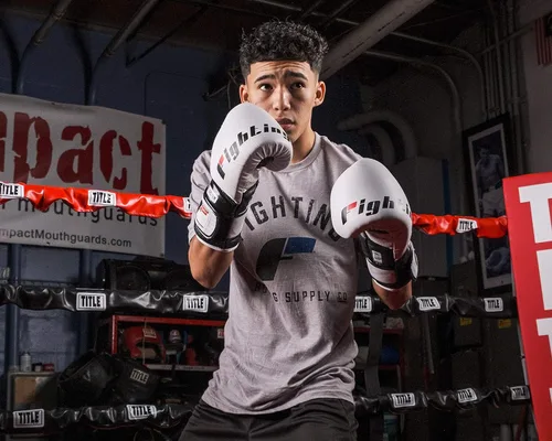 Vista 4 de Fighting Sports S2 Gel Power Sparring Guantes Blanco/Negro, 12 oz