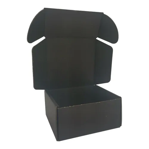 Vista 9 de ROTCH Paquete de 200 Cajas de Envío Pequeñas de 4x4x1'', Sobres de Cartón Corrugado, Negro (M441-200-B)