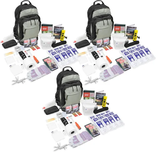 Vista 9 de Urban Survival Bug-Out Bag y suministros de supervivencia en desastres para hasta 6 personas