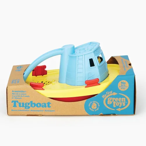 Vista 3 de Mi primer remolcador de Green Toys, talla única , Azul
