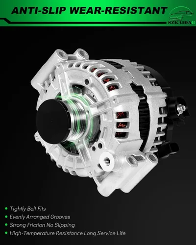 Vista 126 de Alternador de 4.0L para: Ford Explorer 2002 2003 2004, Explorer Sport Trac 2001-2004 para: Mercury Mountaineer 2001-2004, polea de 6 ranuras de 12V