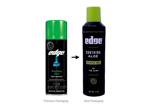 Vista 4 de Gel de afeitado calmante Aloe Gel de afeitado para hombre de Edge, 7 onzas (paquete de 6)
