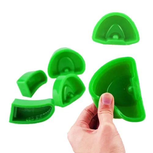 Molde de material de impresión de moldes de base anterior modelo de yeso de silicona dental 6pcs