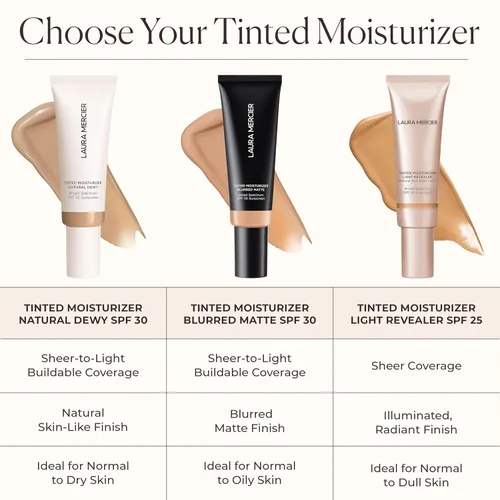 Vista 7 de Laura Mercier Tinted Moisturizer Light Revealer Natural Skin Illuminator with SPF 25: All Day Hydration, Ultra-Sheer Coverage, Luminous & Radiant