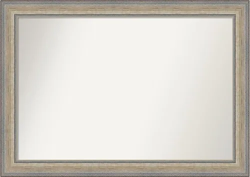 Amanti Art Bathroom Mirror for Over Sink, Vanity Mirror, Wood Frame, Hangs Horizonally or Vertically, Bathroom Wall Decor, Non-Beveled