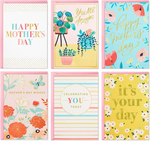 Hallmark - Surtido de tarjetas para el Día de la Madre, Deseos para el Día de la Madre (36 tarjetas con sobres)