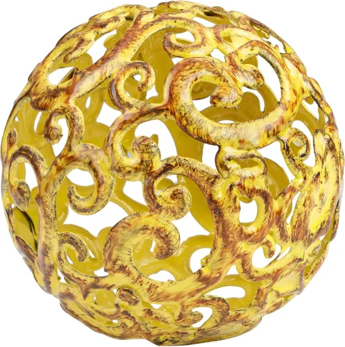 Vista 9 de Everydecor Esfera Decorativa de Metal para Decoración del Hogar - Bolas Decorativas para Estantes, Cuencos de Centro de Mesa, Estantería - Adornos