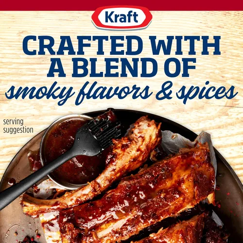 Vista 4 de Kraft Salsa barbacoa original a fuego lento (botella de 18 onzas)
