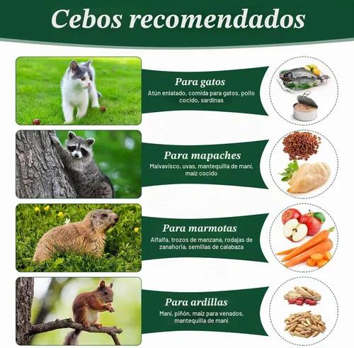 Vista 3 de Trampa para animales humanos de 24 pulgadas, trampas plegables de jaula
