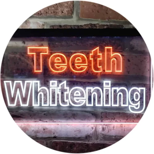 Vista 20 de ADVPRO Teeth Whitening Dentist Display Dual Color LED Neon Sign Blue & Red 24" x 16" st6s64-j0996-br