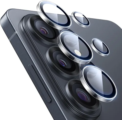 Vista 11 de ESR Protector de lente de cámara compatible con Samsung Galaxy S22 Ultra (2022), vidrio templado ultrafino resistente a los arañazos con borde