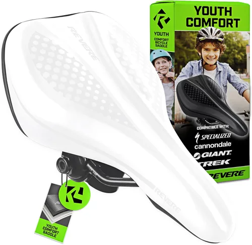 Vista 8 de Revere - Sillín de espuma viscoelástica para jóvenes, elegante, ultra cómodo, asiento de bicicleta para niños, bicicletas juveniles, asiento