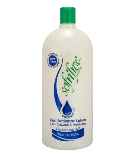 Vista 8 de SOF N' FREE Hidratante y activador de rizos para cabello natural, rizos suaves y ondas, 33.81 fl oz / 33.8 fl oz