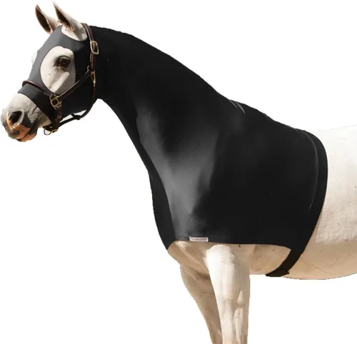Vista 25 de UltraFlex Horse Sleazy Slickers Protección contra el caballo Slinky Defensa de suciedad y polvo Negro
