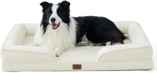 Vista 47 de Bedsure - Cama ortopédica para perros de tamaño grande - Cama impermeable para perros grandes y gatos, sofá de confort para perros con funda