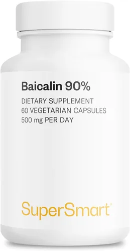 Supersmart - 90% Baicalin 500mg por día (Scutellaria Baicalensis) - Suplemento de extracto de cráneo chino | Sin OMG y sin gluten - 60 cápsulas