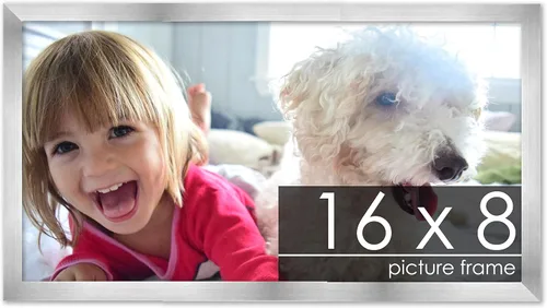 Vista 244 de Marco de madera de peltre plateado de 3 x 4 pulgadas, acrílico UV, respaldo de tablero de espuma y accesorios para colgar, marco de 3 x 4 pulgadas