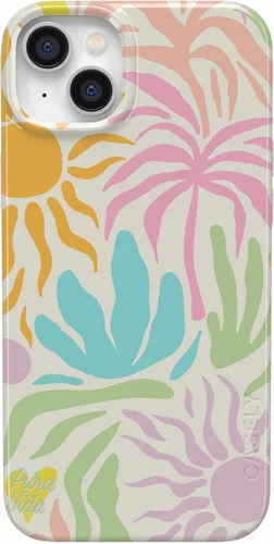 Vista 11 de Casely Funda para iPhone 14 Jardín beige Floral neutro Compatible con MagSafe Diseño clásico ultra delgado