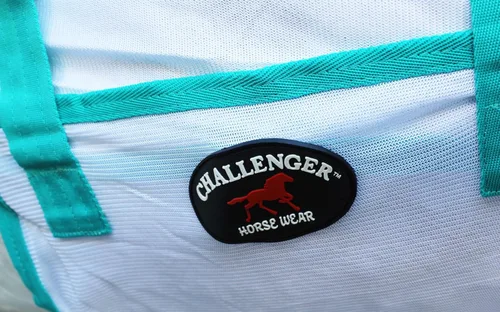 Vista 12 de Challenger Blanco ligero 73408B de la primavera de la hoja de la mosca del verano de la malla del caballo