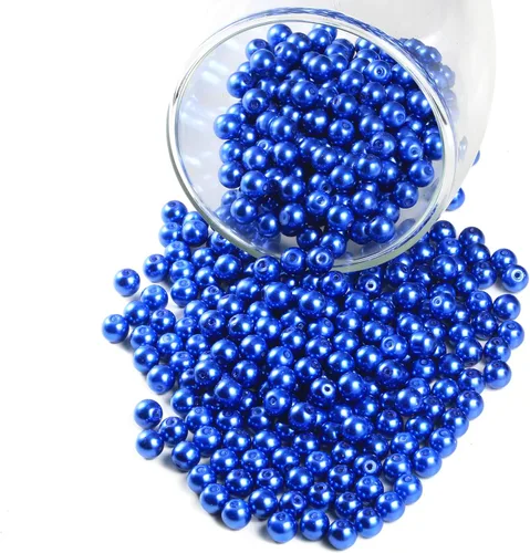 Vista 24 de YouLuo 200 piezas de cuentas de perlas de cristal Cuentas redondas de perlas de cristal checo pequeñas y brillantes de satinado para joyería