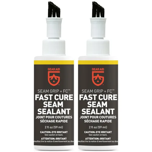 GEAR AID Seam Grip FC Sellador de curado rápido para sellar costuras en tiendas de campaña, lluvia, refugios, toldos, lonas y ventanas emergentes de