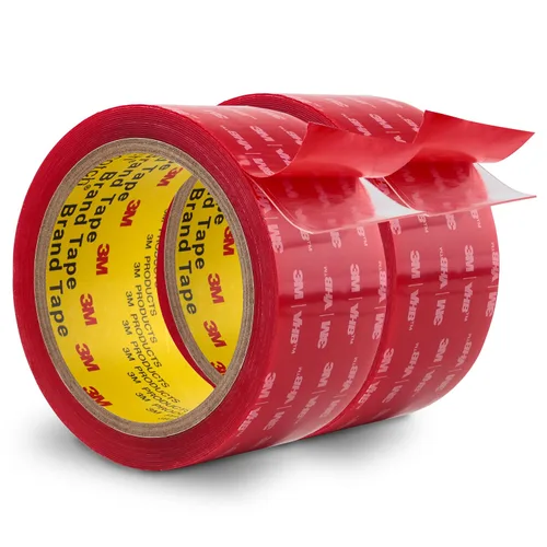 Vista 15 de Cinta de doble cara transparente de 1/4 pulgadas x 15.4 pies, hecha de cinta de montaje 3M 4905 VHB, adhesivo de espuma de servicio pesado